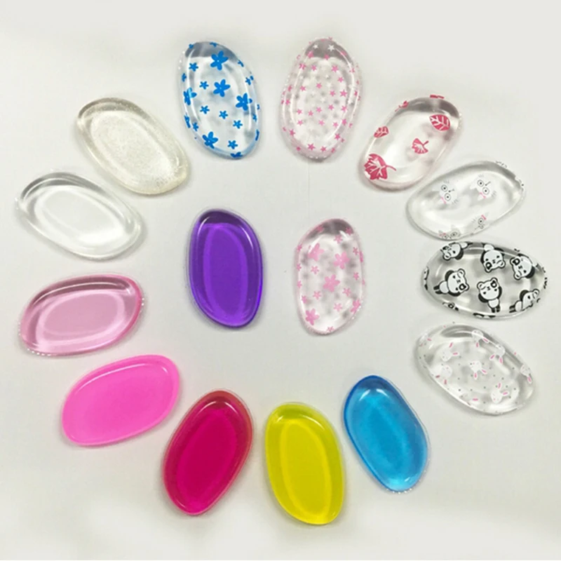 Лидер продаж 10 шт./лот смешанные цвета силиконовая Косметическая пудра Желейная