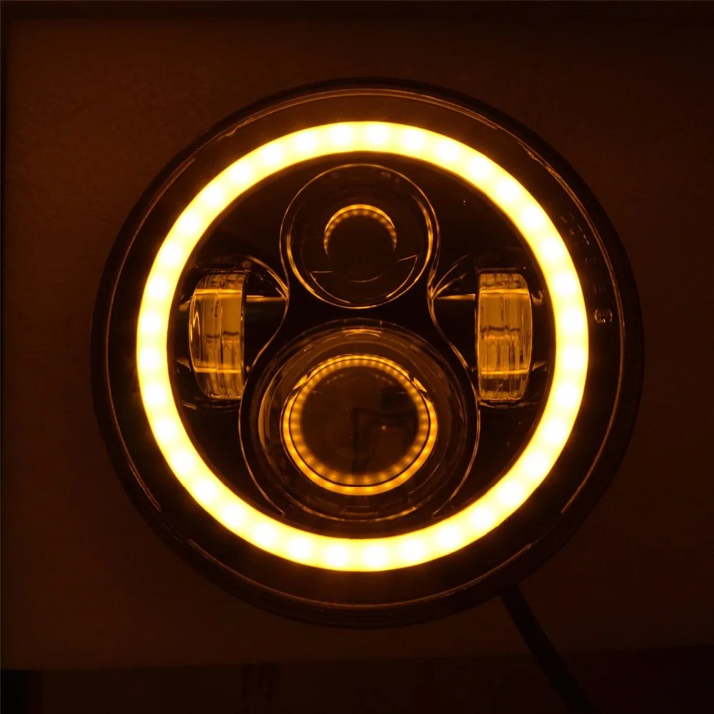 Фара передняя для мотоцикла Jeep Wrangler JK TJ LJ 40 Вт 7 дюймов