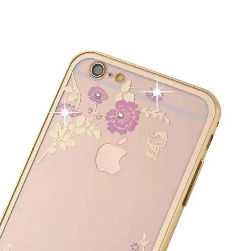 Для iPHone 6 plus чехол нежные цветы бабочки крышка случае спс iphone 5.5 дюймов корпусов