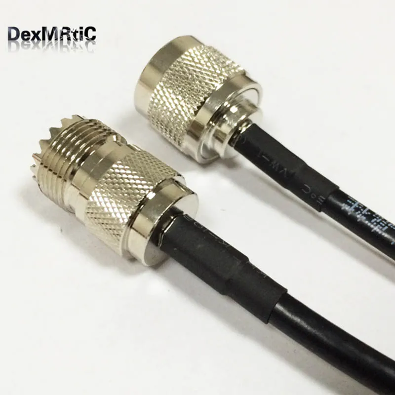 N-образный штекер-гнездо UHF SO239 RF ОТРЕЗОК кабеля RG58 50 см/100 см для беспроводного