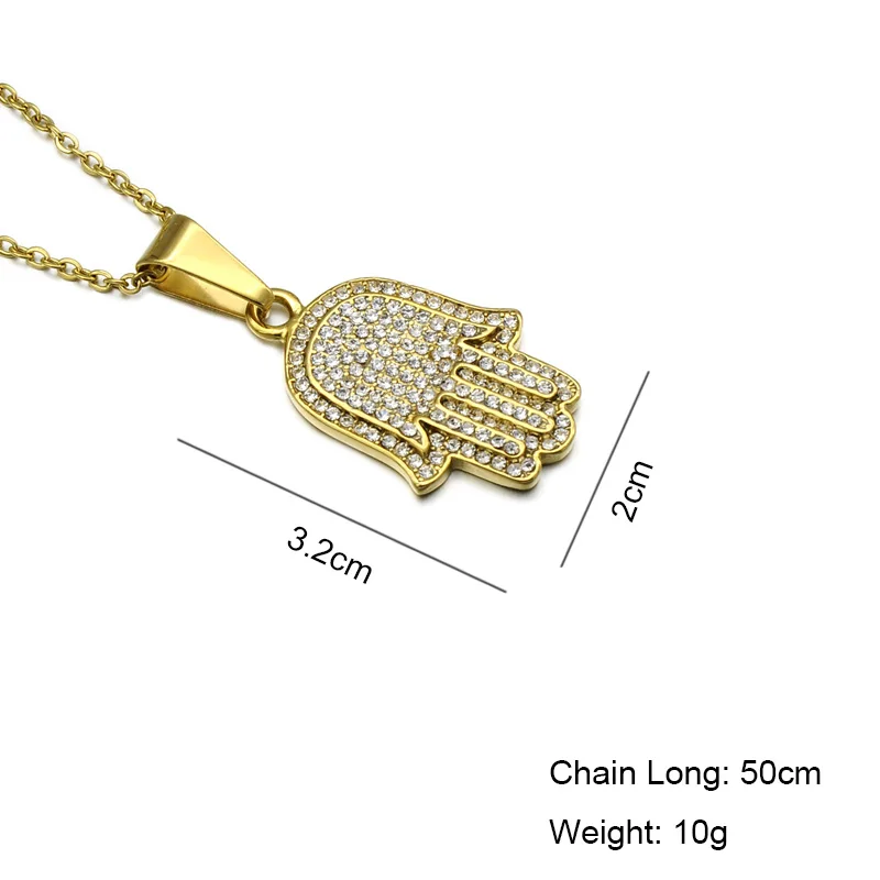 Хип хоп Золото Цвет Нержавеющая сталь микро проложить Полный горный хрусталь Bling