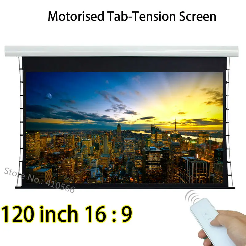 Прочный проекционный экран для домашнего кинотеатра s с трубчатым двигателем и
