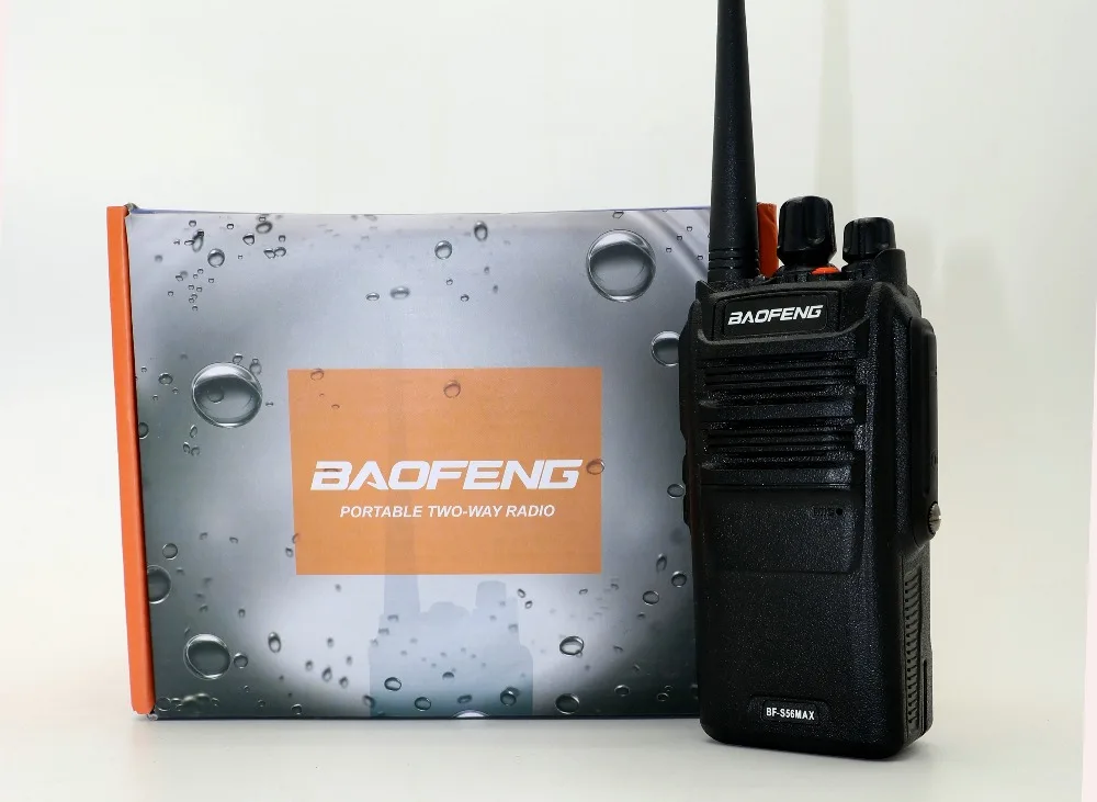Baofeng BF S56 MAX иди и болтай walkie talkie UHF 400 480 МГц 10 Вт IP67 Водонепроницаемый двусторонней