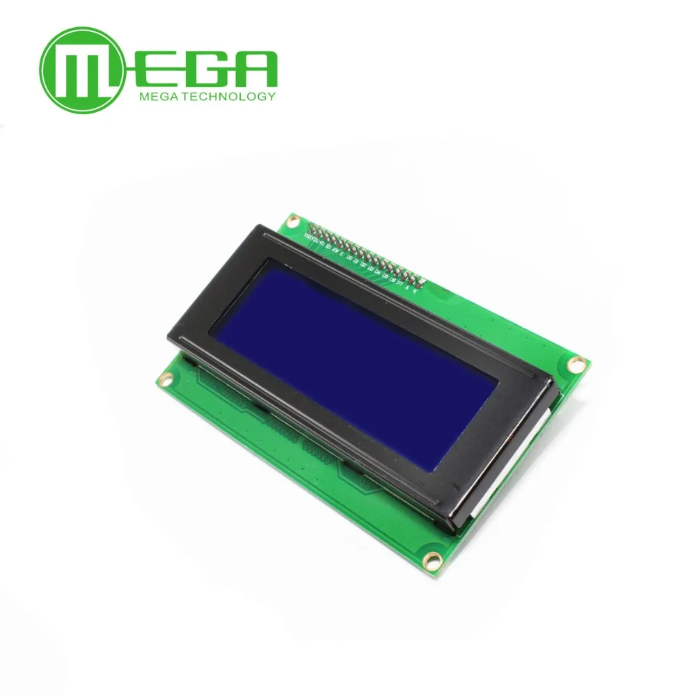 Новый ЖК дисплей 2004 + I2C 20x4 2004A синий экран HD44780 для дисплея arduino последовательный