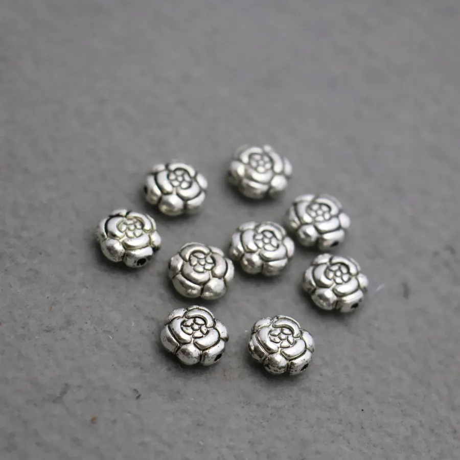 10 шт. серебряные металлические пуговицы для бусин мм | Украшения и аксессуары