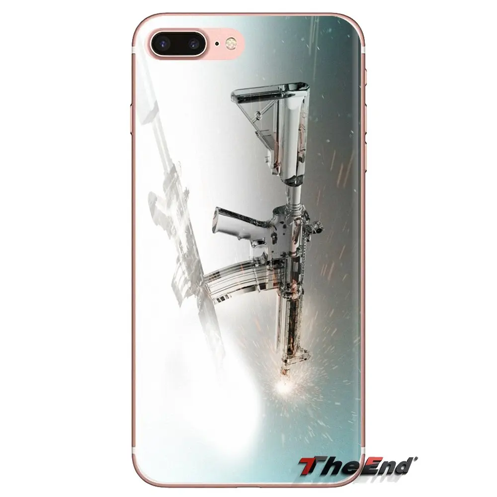 Мягкие прозрачные чехлы для iPod Touch Apple iPhone 4 4S 5 5S SE 5C 6 6S 7 8 X XR XS Plus MAX counter strike CS GO guns |