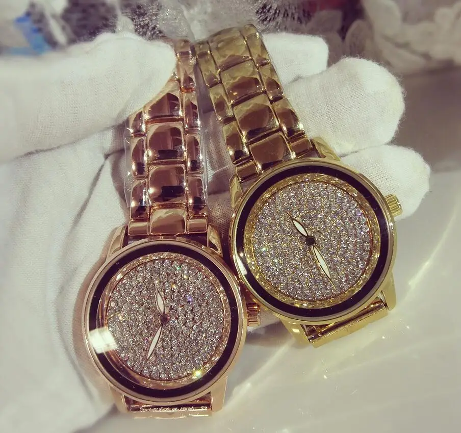 Элегантные женские часы со стразами моды стали винтажные dresswatch кварцевые