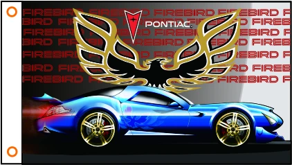 Автомобильный флаг Pontiac Firebird Banner 3 фута x 5 футов 100% полиэстер 02|Флаги баннеры и