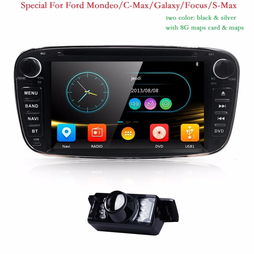 Двойной 2 Din Автомобильный dvd плеер GPS Navi для Ford Focus Mondeo Galaxy 3G аудио Радио стерео