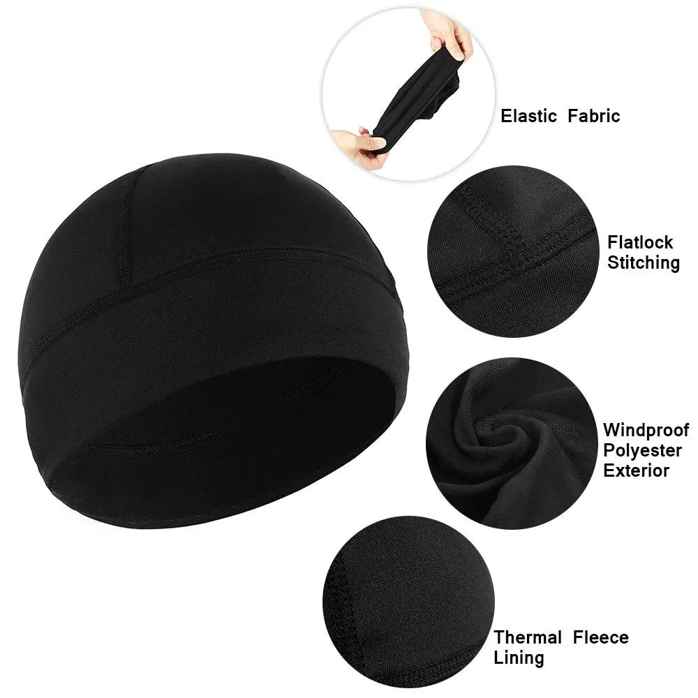 Спортивная теплая ветрозащитная шапка для бега катания на лыжах велосипедная