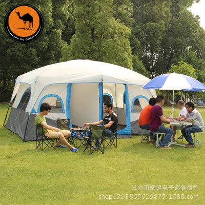 Verkaufen Kamel Im Freien Zelt 10-12 Menschen Fahren Zwei-schlafzimmer Doppel Automatische Zelt Zelt Camping