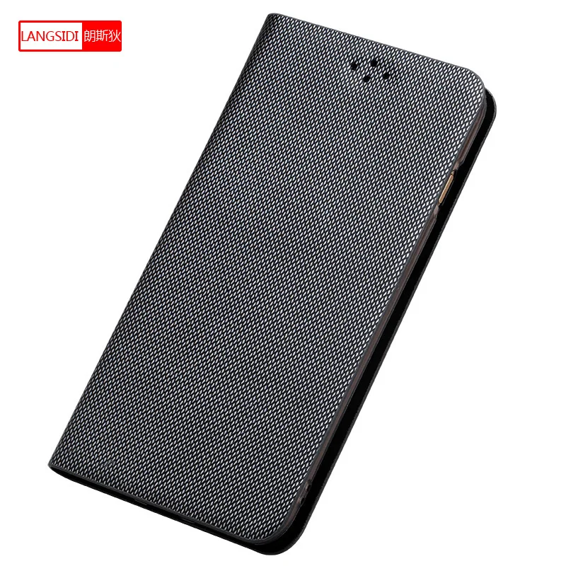LANGSIDI Алмазный Узор бизнес чехол для телефона iphone X XS XSmax XR 6 7 8 8plus флип