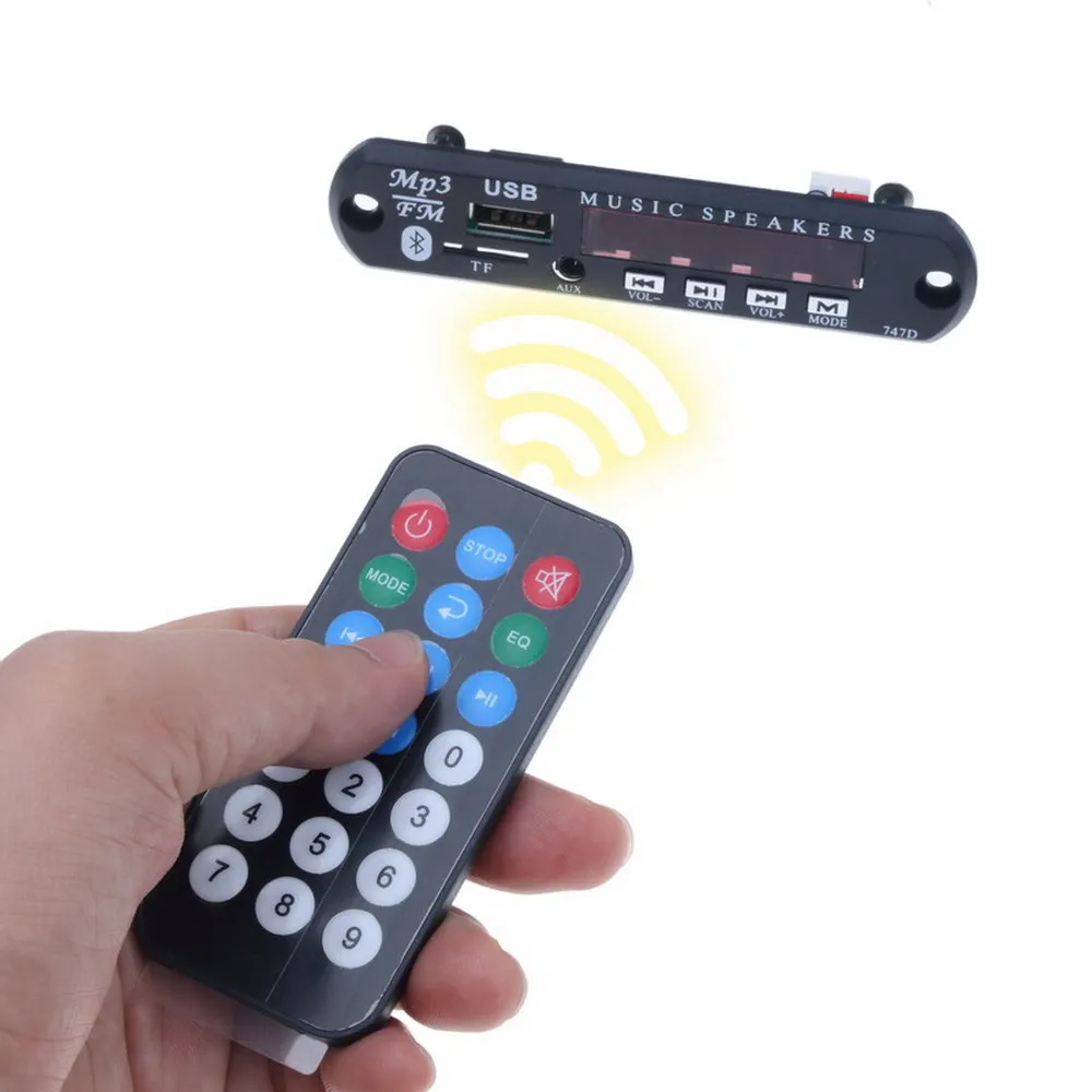 Автомобильный комплект с Bluetooth приемником mp3 плеер декодер плата FM радио TF USB 3 5 мм