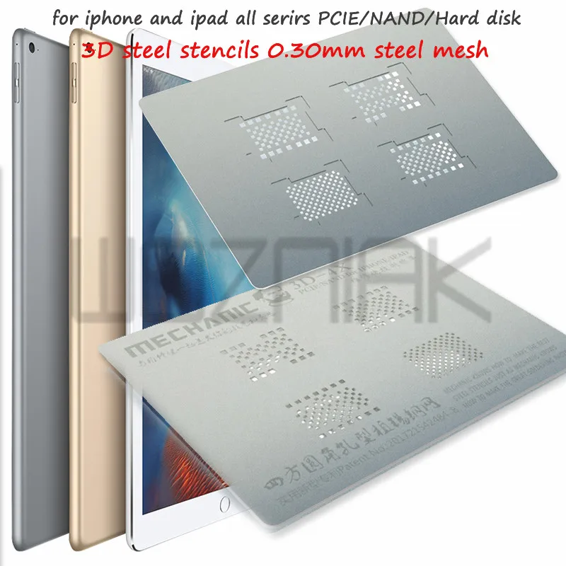 Механический 3D-4X PCIE для Iphone и Ipad Все Serirs PCIE NAND жесткий диск 3D стальные трафареты 0,30 мм стальная сетка