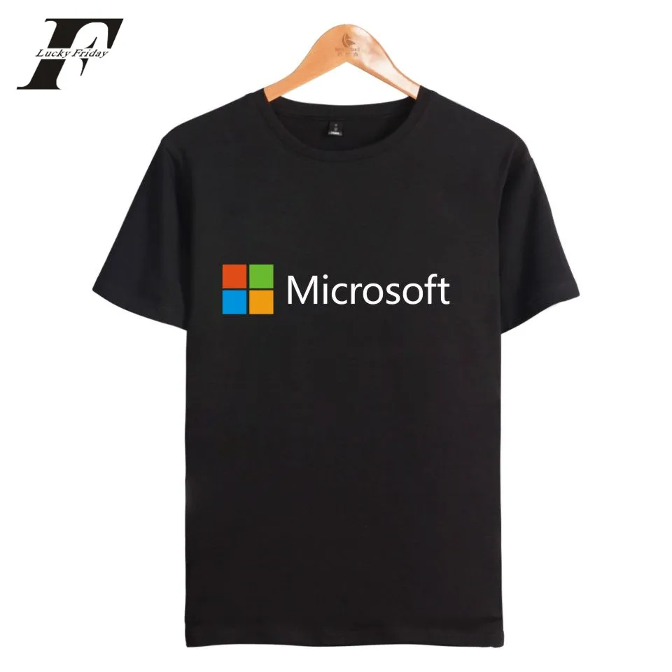 FRDUN tommeit Google microsoft, летняя футболка для мужчин, хлопок, короткий рукав, принт, рисунок, Повседневная футболка, Homme, для мужчин/женщин, плюс размер