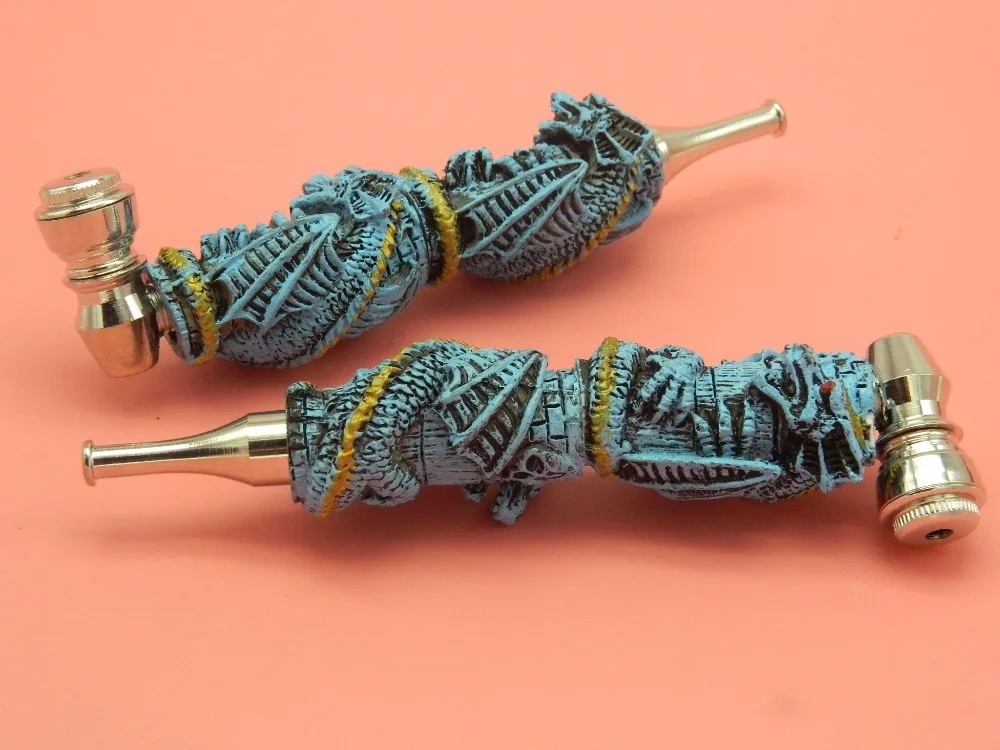Синий дракон стиль табачные трубы Смола и алюминий аксессуары для курения