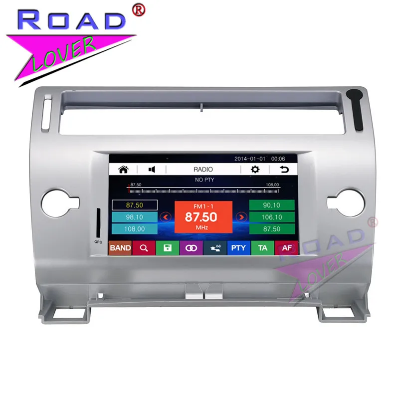 7 дюймовый автомобильный мультимедийный DVD плеер TOPNAVI Wince 6 0 для Citroen C4 стерео GPS