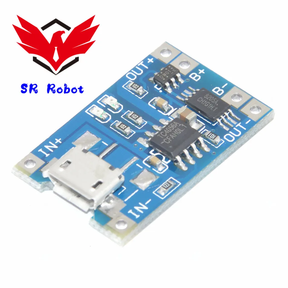 Плата для зарядки литиевых батарей TP4056 5 в type c Micro USB 1A 18650 с модулем зарядного
