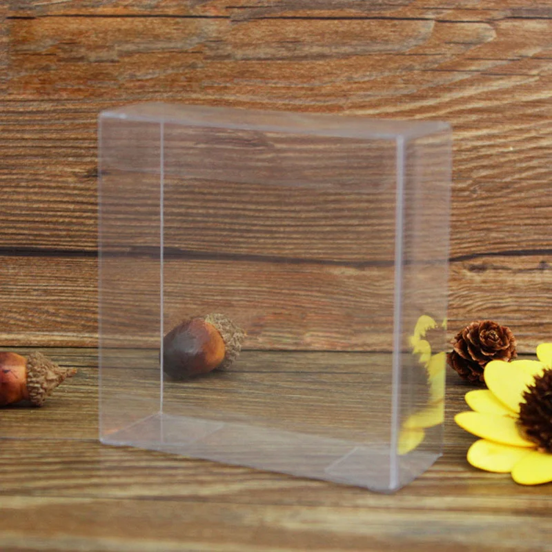 100 шт./лот чистый бокс из ПВХ Мини Автомобильная коробка с окошком для