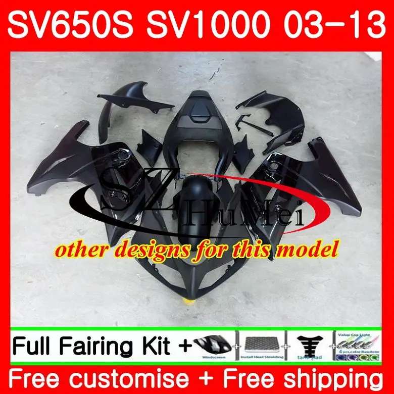 Обтекатель для SUZUKI SV1000S SV650S 03 04 05 06 07 08 106SH13 SV650 1000 S SV 650S 2003 2004 2005 2006 2007 глянцевый