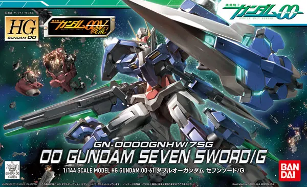 Bandai Gundam 61935 00 HG 61 1/144 семь мечей/G Мобильный костюм сборные модели наборы аниме экшн