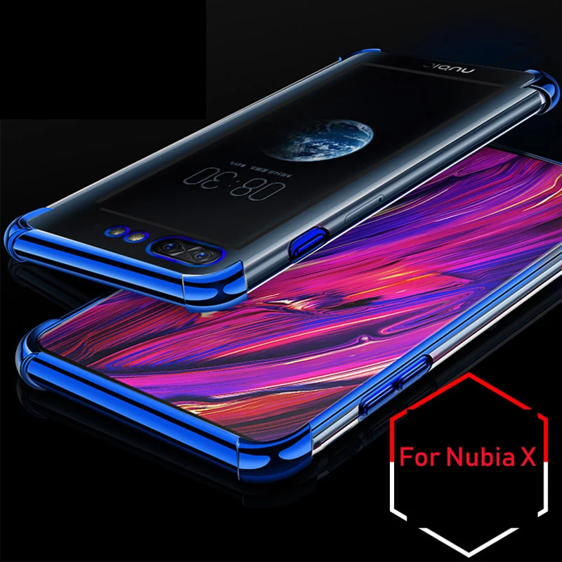 1 шт. для Nubia X чехол с "воздушной подушкой" чехол Ультратонкий мягкий TPU чехол для Nubia X NX616J противоударный чехол s чехлы