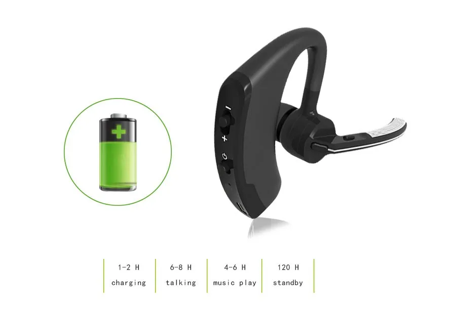 Оригинальные деловые Bluetooth наушники с шумоподавлением, голосовое управление, беспроводные наушники, драйвер, спортивные наушники для iPhone, Android