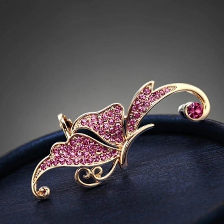 2017 Outstanding Bijouterie Cute Butterfly Rhinestone Ear Cuff Clip Cartilage Earring Fashion Accessories | Украшения и