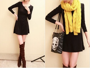 Лидер продаж весеннее женское платье модное однотонное Повседневное из 100%