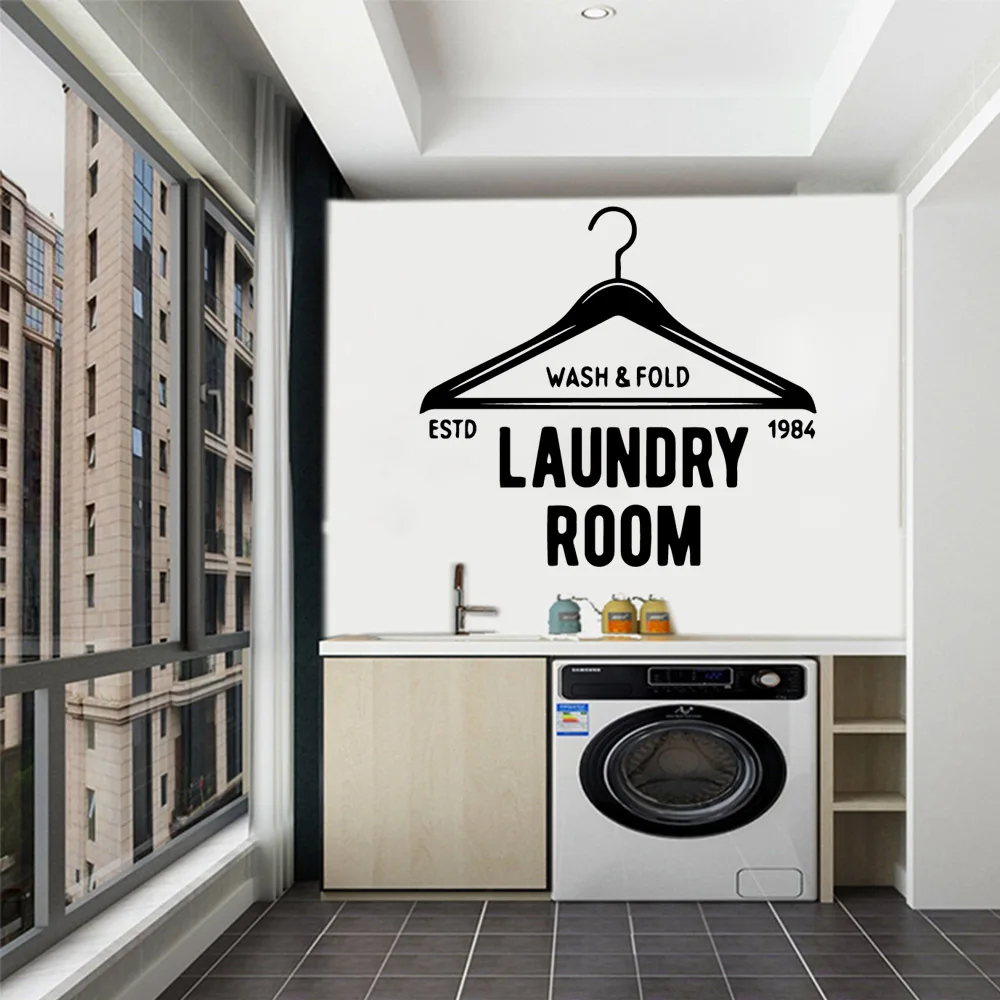 Деликатная вешалка для белья, наклейка для белья, виниловые обои для стирки, Декор, наклейка на стену, s плакат, настенные наклейки