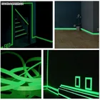 Светящаяся лента, самоклеящаяся светящаяся аварийная лента с логотипом в темноте, Afety наклейки для сцены, домашний декор, товары вечерние, декоративные 2*140 см