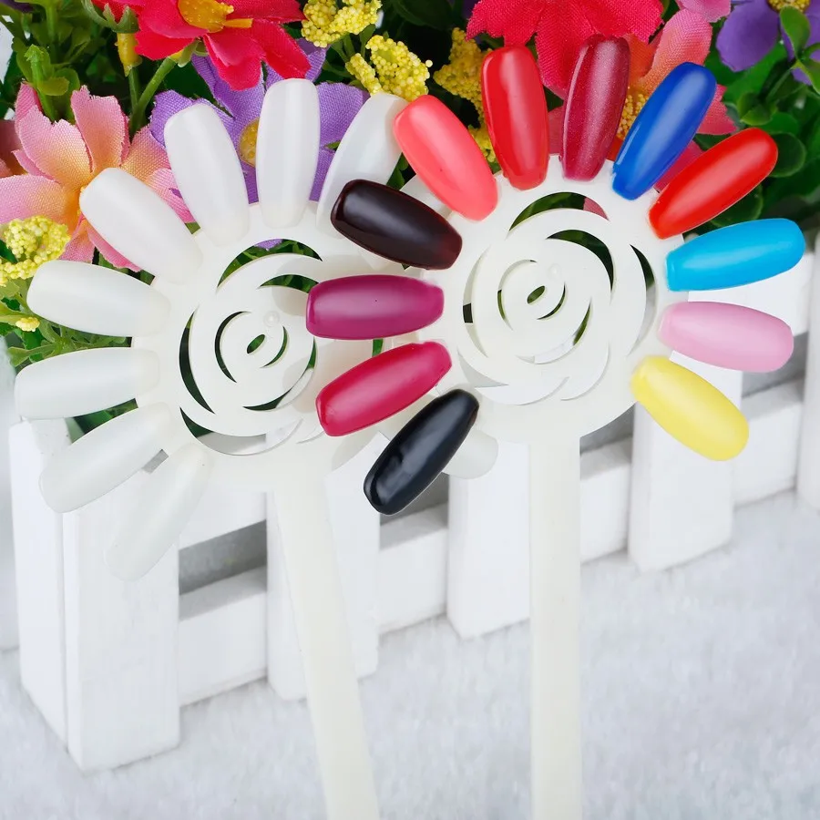 120 советы/комплект вентилятор доска Цвет карты Ложные для Неил арта украшения