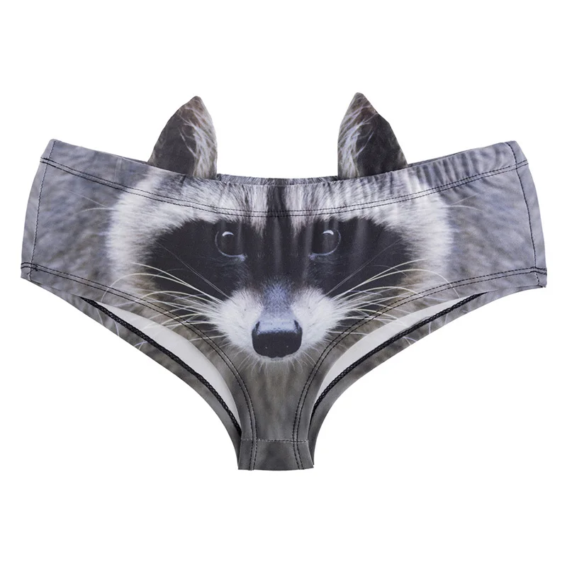 Women Underwear Blue Eyes Grey Cats Dog 3D Printing Sexy Panties Panty Interior Mujer Bragas Culotte Femme Briefs Lingerie W9001