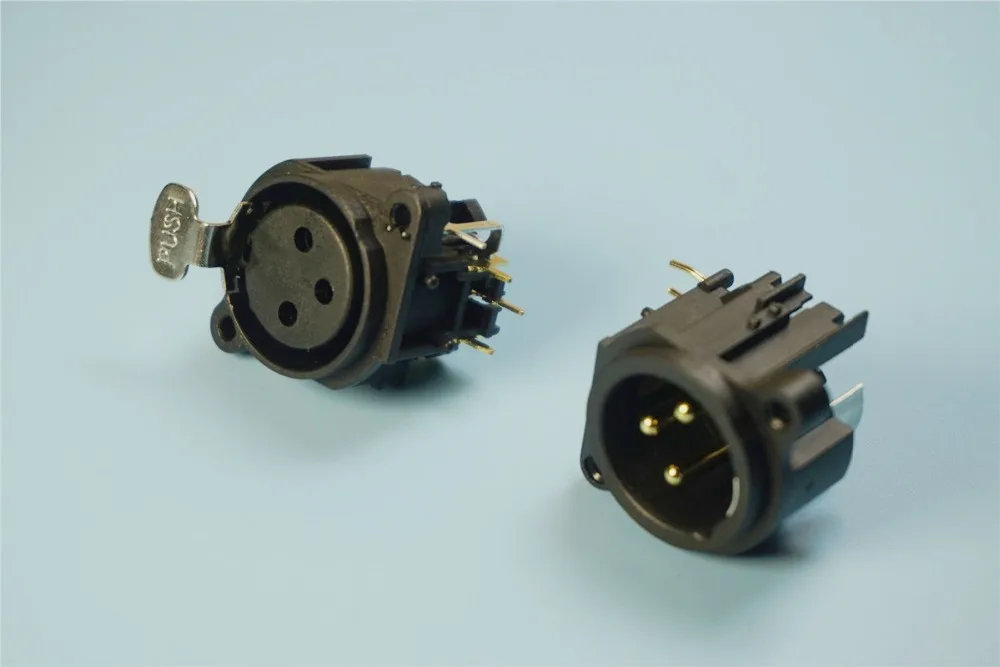 250 пар 3 контактный разъем XLR крепление на панель гнездо защелка и штекер круговой