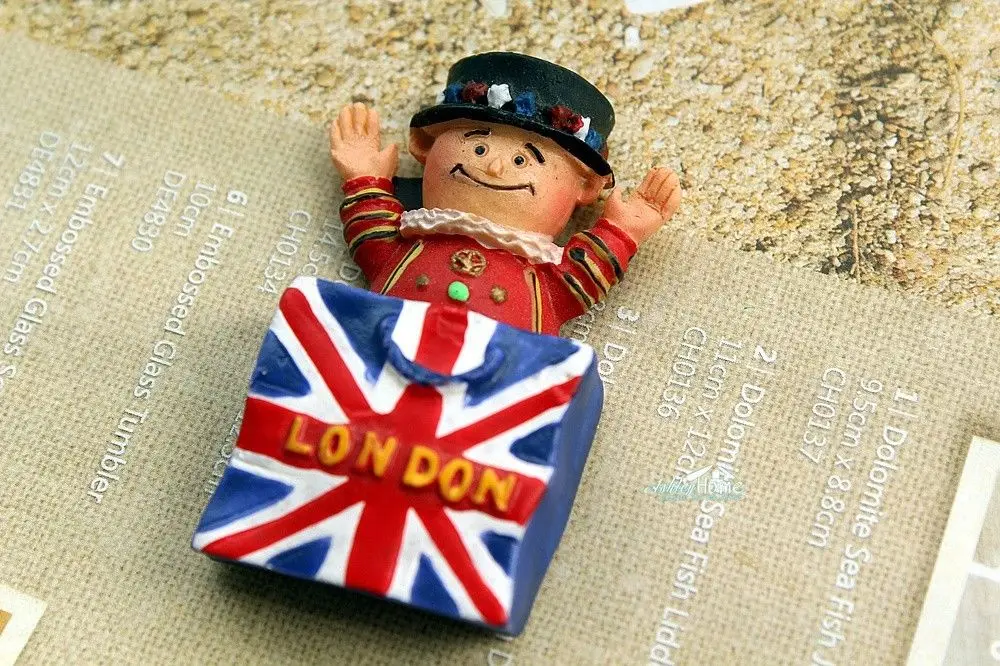 Фото Королевская защита в мешке дорожный сувенир Union Jack London Забавный 3D магнит на Королевская защита в мешке дорожный сувенир Union Jack London Забавный 3D магнит на