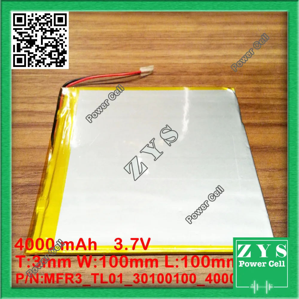30100100 3 7 V 4000mah литий-полимерный аккумулятор с защитной платой для PDA планшетных ПК