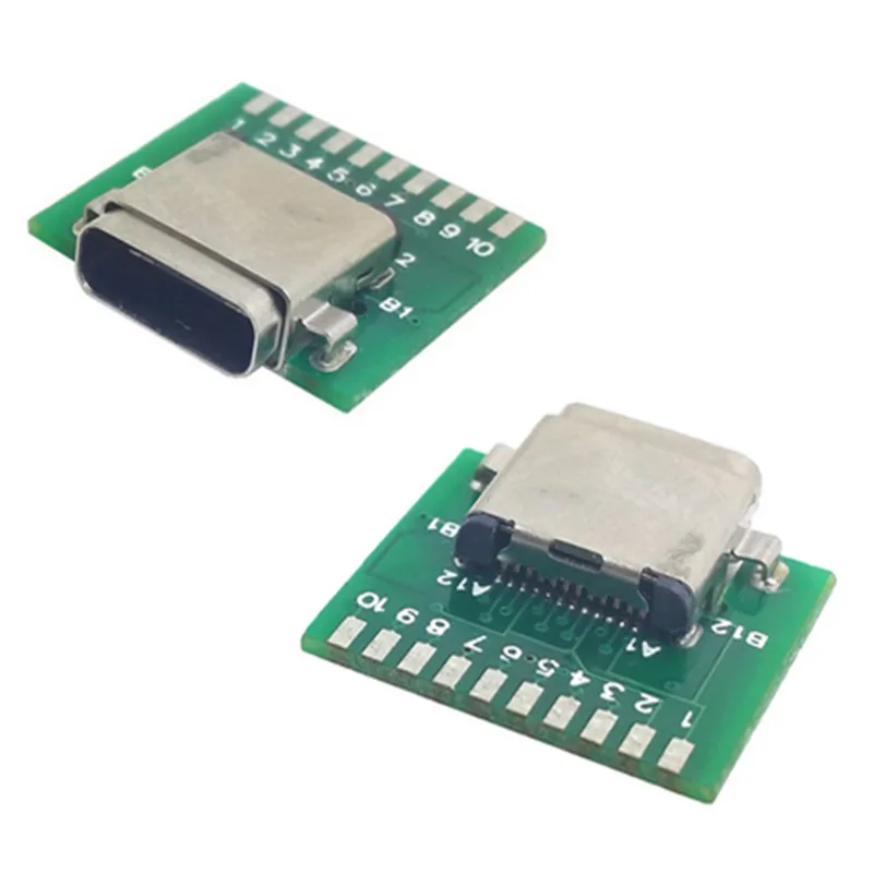 DIY 24pin USB C 3 1 type штекер и гнездо разъем SMT Тип с ПК доска Бесплатная Доставка почтой