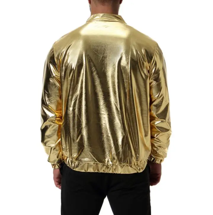 Глянцевая мужская кожаная куртка облегающее мотоциклетное кожаное пальто