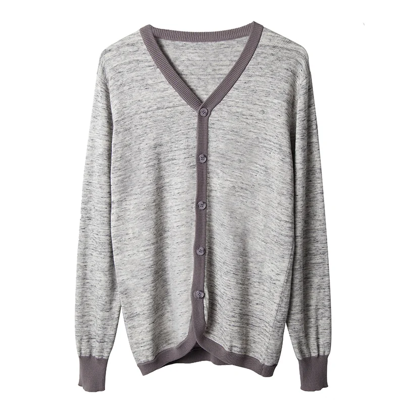 Markless 2017 Для мужчин тонкий Повседневное кардиган Свитеры для женщин Шерсть серый