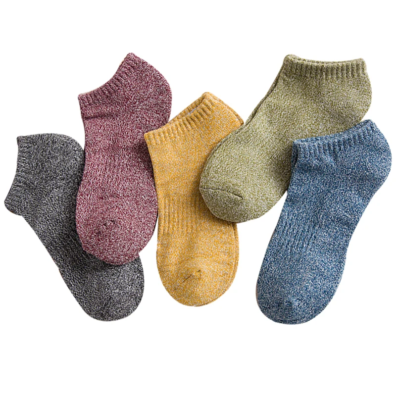 5 пар мужские толстые теплые носки осенние и зимние комфортные хлопковые Meias Sox