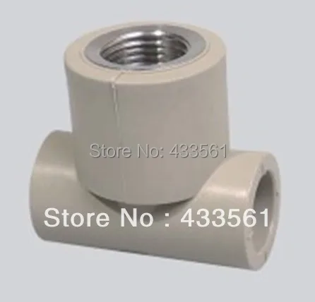 

Enviroment friendly PPR Pipe Female Thread Tee size DN20X1/2"adaptor fittings Connector for sanitary water pipe