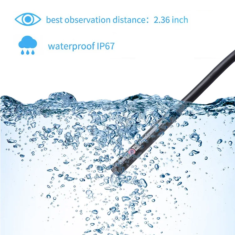 Водонепроницаемая камера эндоскоп WDLUCKY 6 мм светодиодов|Камеры видеонаблюдения| |