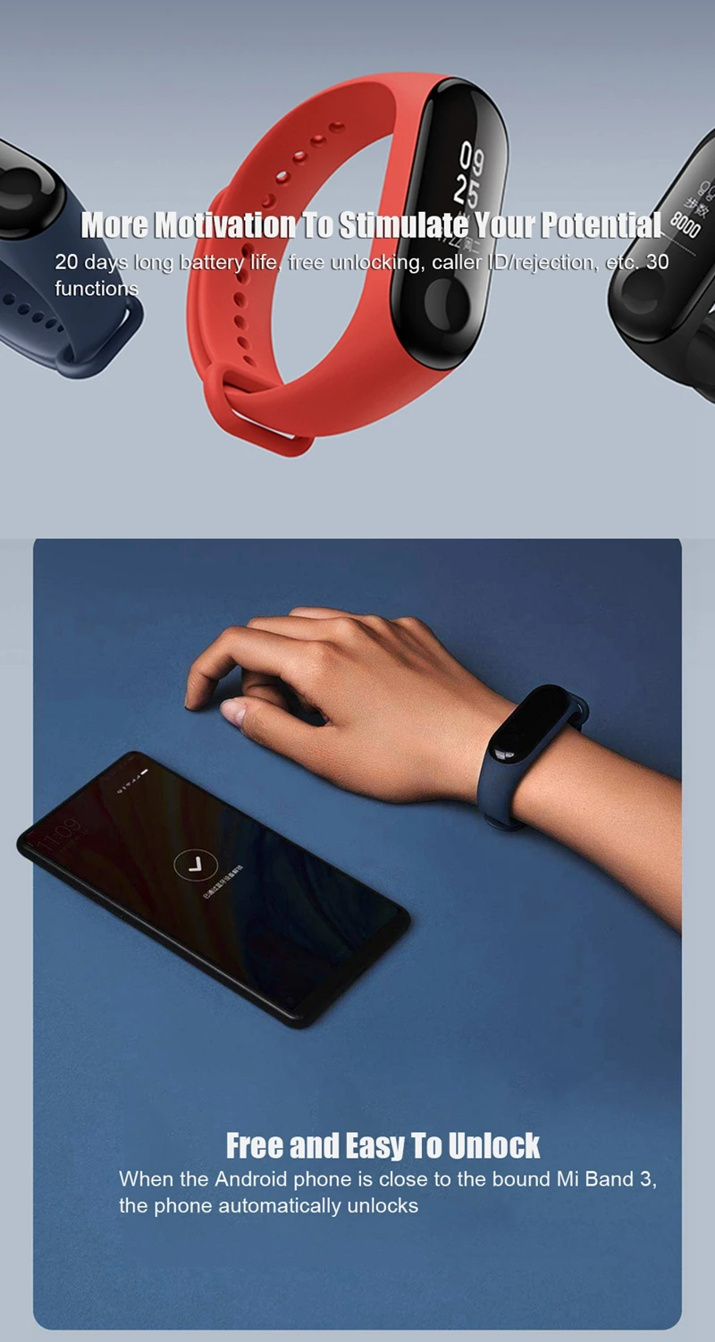 Xiaomi mi Band 4 Global language mi Band 3 фитнес-браслет AMOLED цветной экран 50 м Swi mi ng водонепроницаемый пульсометр