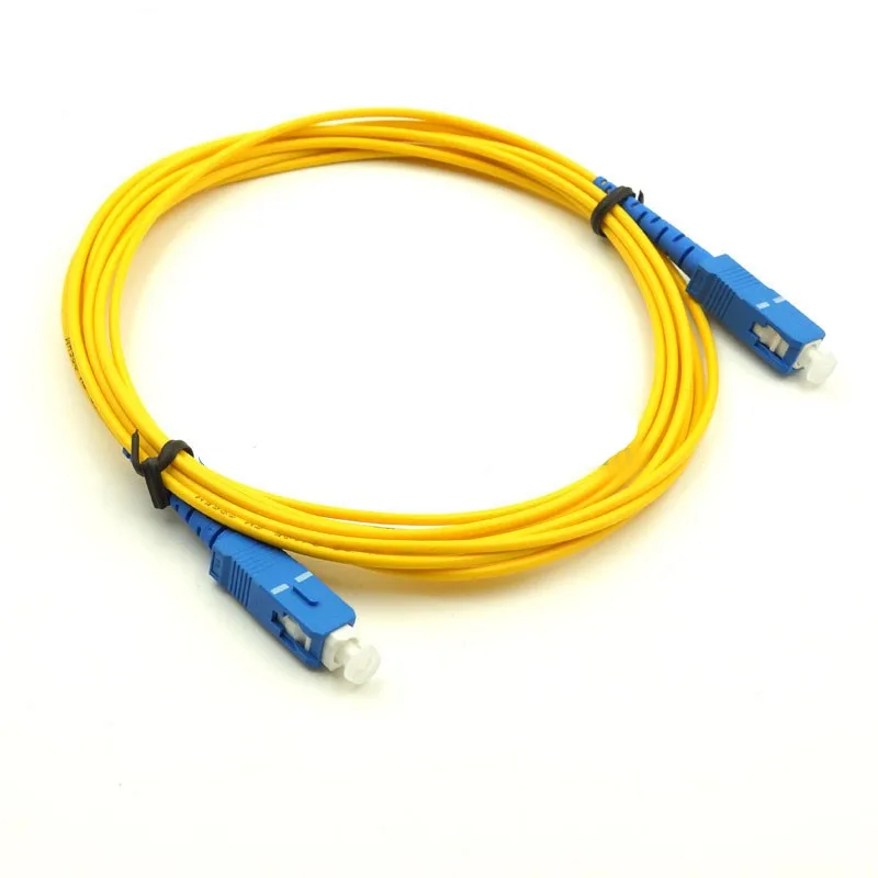 10 шт. SC upc Patchcord Simplex 2,0 мм ПВХ SM волоконно-оптический кабель, патч-корд оптоволоконный провод SM SX SC волоконный кабель 1 м до 10 м