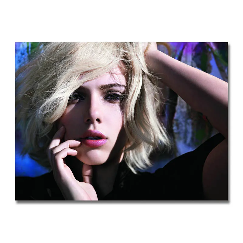 Шелковая или холщовая печать Scarlett Johansson Черная Вдова популярный кинопостер 13x18