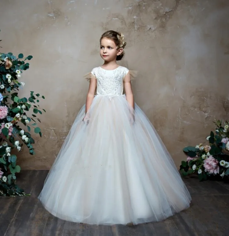 Кружевное Свадебное платье принцессы цвета шампанского и слоновой кости для