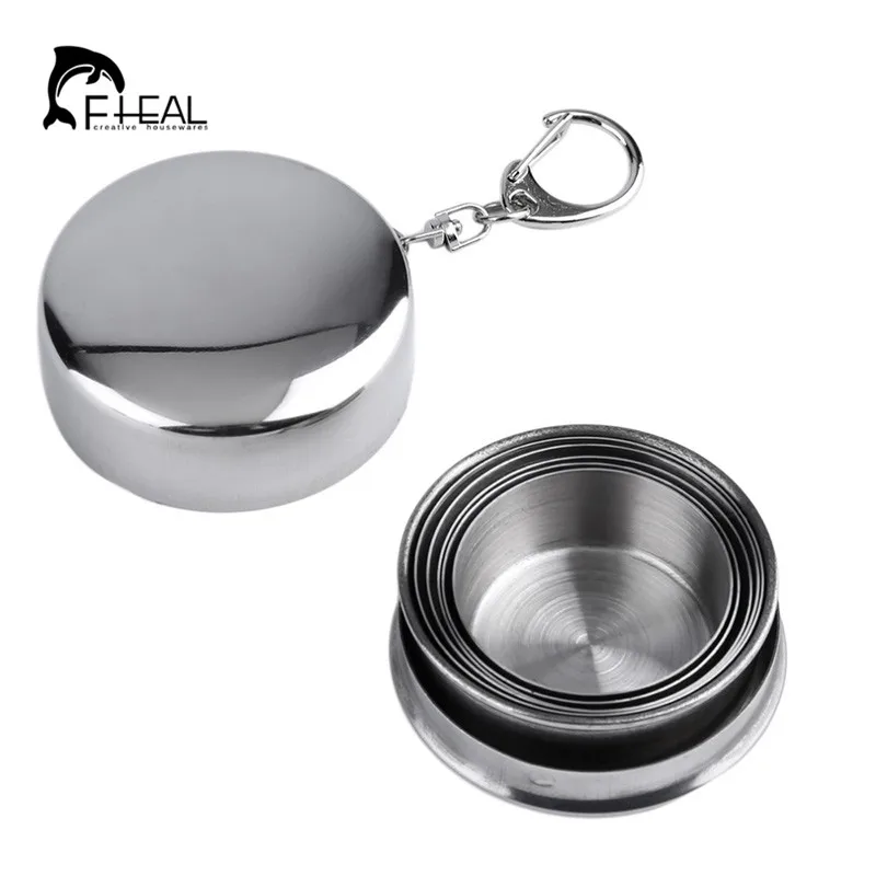 FHEAL складной Кофе чашки 75/140/240 мл Нержавеющая сталь путешествия складная чашка