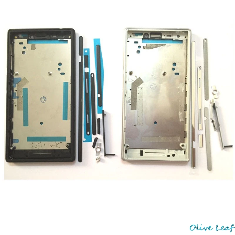 Передняя Лицевая панель для sony Xperia M2 D2303 D2305 передняя корпуса рамка ЖК панели