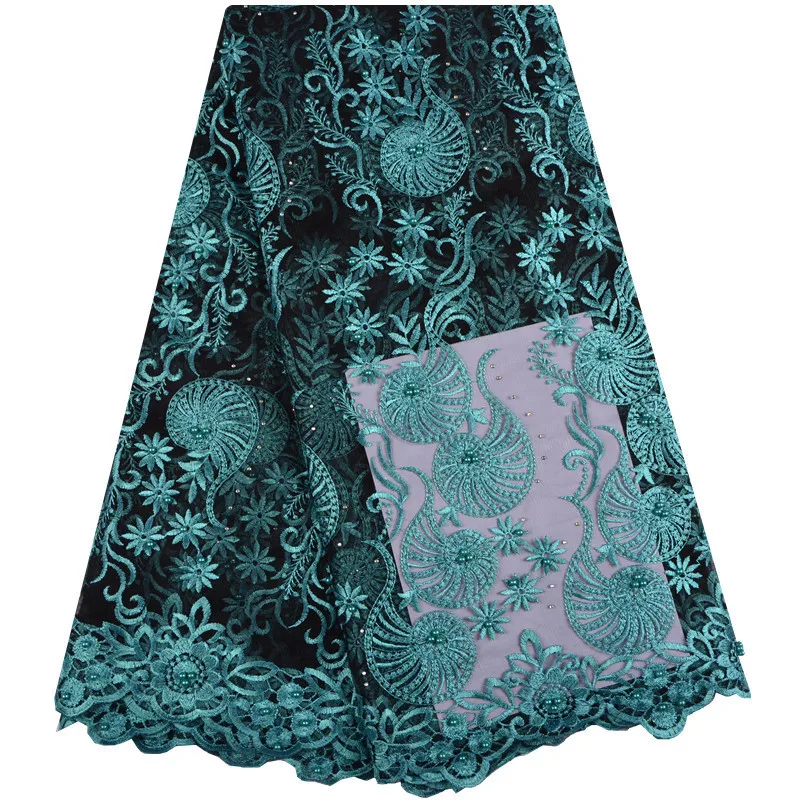 

African Laces Fabrics Embroidered Nigerian Guipure French Lace Fabric High quality African Tulle Net Lace Fabric Wine 1219