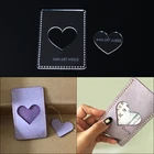 1 Набор, 10,2*7*1 см, акриловый мини-держатель для карт, шаблон для кожи, режущая модель для рукоделия, инструмент сделай сам